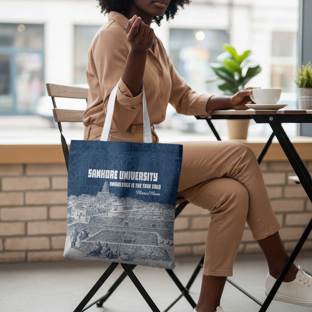 Mansa Musa Sankore University Tote Bag Knowledge is the True Gold - African Scholarly Legacy - Wonder Print Shop
