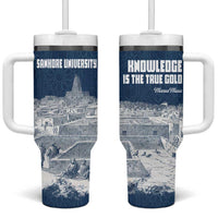 Mansa Musa Sankore University Tumbler With Handle Knowledge is the True Gold - African Scholarly Legacy - Wonder Print Shop