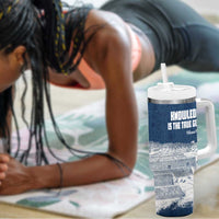 Mansa Musa Sankore University Tumbler With Handle Knowledge is the True Gold - African Scholarly Legacy - Wonder Print Shop
