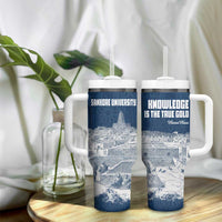 Mansa Musa Sankore University Tumbler With Handle Knowledge is the True Gold - African Scholarly Legacy - Wonder Print Shop