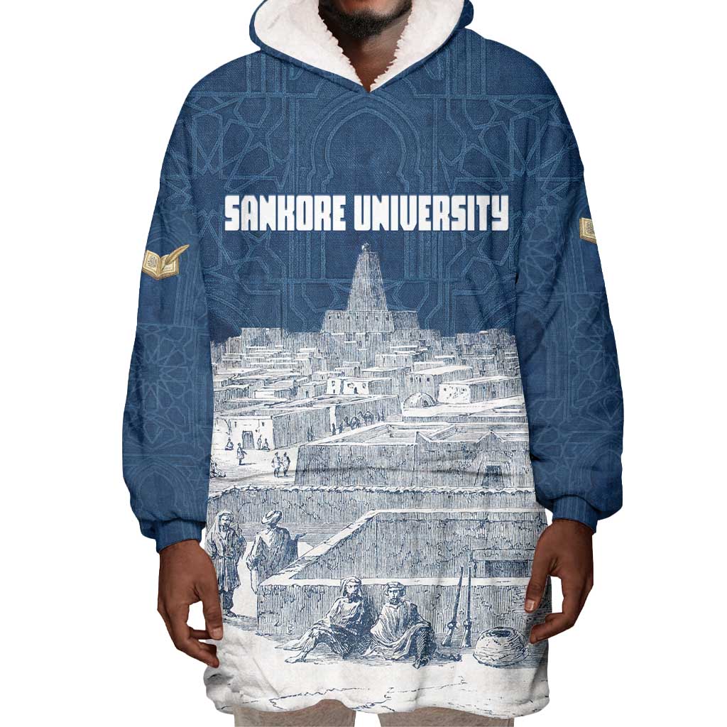 Mansa Musa Sankore University Wearable Blanket Hoodie Knowledge is the True Gold - African Scholarly Legacy - Wonder Print Shop