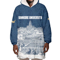 Mansa Musa Sankore University Wearable Blanket Hoodie Knowledge is the True Gold - African Scholarly Legacy - Wonder Print Shop