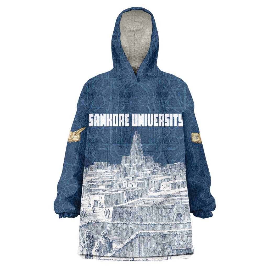 Mansa Musa Sankore University Wearable Blanket Hoodie Knowledge is the True Gold - African Scholarly Legacy - Wonder Print Shop