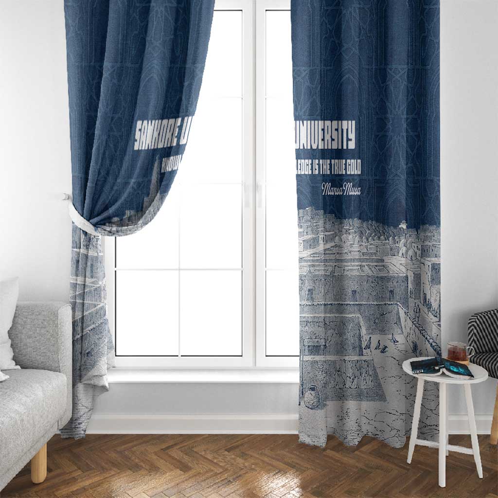 Mansa Musa Sankore University Window Curtain Knowledge is the True Gold - African Scholarly Legacy - Wonder Print Shop