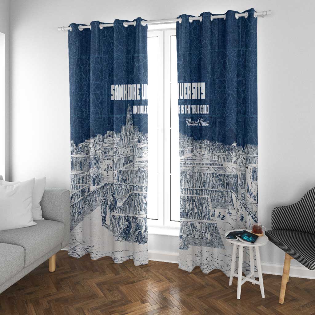 Mansa Musa Sankore University Window Curtain Knowledge is the True Gold - African Scholarly Legacy - Wonder Print Shop