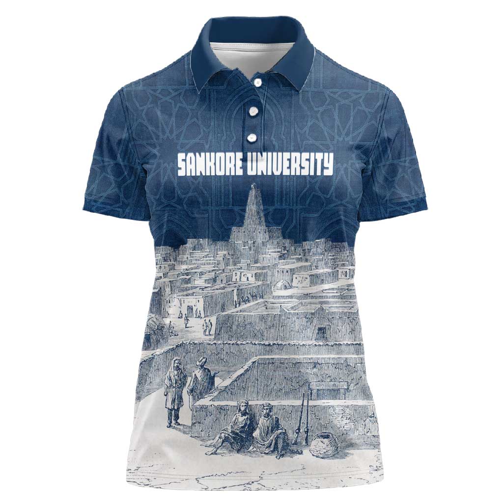 Mansa Musa Sankore University Women Polo Shirt Knowledge is the True Gold - African Scholarly Legacy - Wonder Print Shop