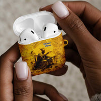 Mansa Musa AirPods Case Golden Legacy Theme Ancient Map Regal Portrait of Mali Emperor Timbuktu - Wonder Print Shop