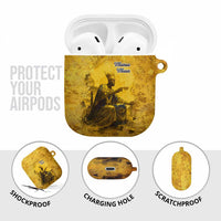 Mansa Musa AirPods Case Golden Legacy Theme Ancient Map Regal Portrait of Mali Emperor Timbuktu - Wonder Print Shop