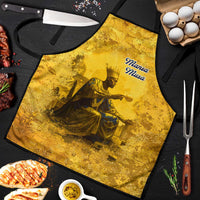 Mansa Musa Apron Golden Legacy Theme Ancient Map Regal Portrait of Mali Emperor Timbuktu - Wonder Print Shop
