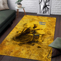 Mansa Musa Area Rug Golden Legacy Theme Ancient Map Regal Portrait of Mali Emperor Timbuktu - Wonder Print Shop