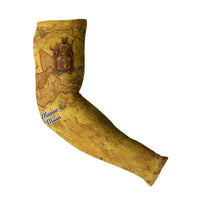 Mansa Musa Arm Sleeves Golden Legacy Theme Ancient Map Regal Portrait of Mali Emperor Timbuktu - Wonder Print Shop