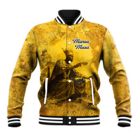 Mansa Musa Baseball Jacket Golden Legacy Theme Ancient Map Regal Portrait of Mali Emperor Timbuktu - Wonder Print Shop