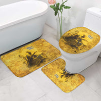 Mansa Musa Bathroom Set Golden Legacy Theme Ancient Map Regal Portrait of Mali Emperor Timbuktu - Wonder Print Shop