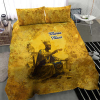 Mansa Musa Bedding Set Golden Legacy Theme Ancient Map Regal Portrait of Mali Emperor Timbuktu - Wonder Print Shop