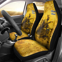 Mansa Musa Car Seat Cover Golden Legacy Theme Ancient Map Regal Portrait of Mali Emperor Timbuktu - Wonder Print Shop