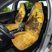 Mansa Musa Car Seat Cover Golden Legacy Theme Ancient Map Regal Portrait of Mali Emperor Timbuktu - Wonder Print Shop
