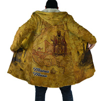 Mansa Musa Cloak Golden Legacy Theme Ancient Map Regal Portrait of Mali Emperor Timbuktu - Wonder Print Shop