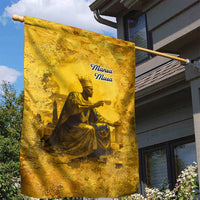 Mansa Musa Garden Flag Golden Legacy Theme Ancient Map Regal Portrait of Mali Emperor Timbuktu - Wonder Print Shop