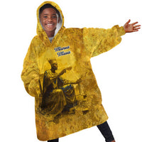 Mansa Musa Kid Wearable Blanket Hoodie Golden Legacy Theme Ancient Map Regal Portrait of Mali Emperor Timbuktu - Wonder Print Shop
