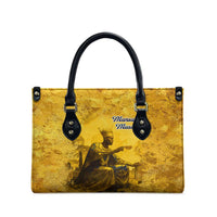 Mansa Musa Leather Bag Golden Legacy Theme Ancient Map Regal Portrait of Mali Emperor Timbuktu - Wonder Print Shop