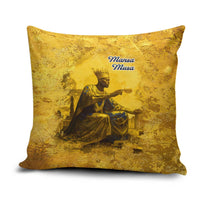 Mansa Musa Pillow Cover Golden Legacy Theme Ancient Map Regal Portrait of Mali Emperor Timbuktu - Wonder Print Shop