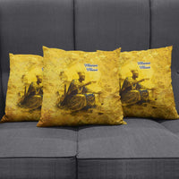 Mansa Musa Pillow Cover Golden Legacy Theme Ancient Map Regal Portrait of Mali Emperor Timbuktu - Wonder Print Shop