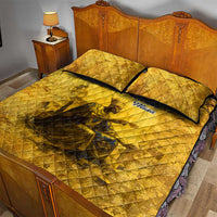 Mansa Musa Quilt Bed Set Golden Legacy Theme Ancient Map Regal Portrait of Mali Emperor Timbuktu - Wonder Print Shop