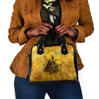 Mansa Musa Shoulder Handbag Golden Legacy Theme Ancient Map Regal Portrait of Mali Emperor Timbuktu - Wonder Print Shop