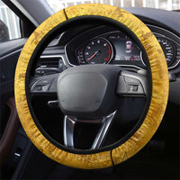 Mansa Musa Steering Wheel Cover Golden Legacy Theme Ancient Map Regal Portrait of Mali Emperor Timbuktu - Wonder Print Shop