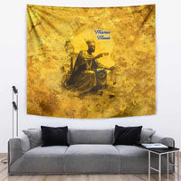 Mansa Musa Tapestry Golden Legacy Theme Ancient Map Regal Portrait of Mali Emperor Timbuktu - Wonder Print Shop