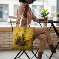 Mansa Musa Tote Bag Golden Legacy Theme Ancient Map Regal Portrait of Mali Emperor Timbuktu - Wonder Print Shop