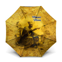 Mansa Musa Umbrella Golden Legacy Theme Ancient Map Regal Portrait of Mali Emperor Timbuktu - Wonder Print Shop