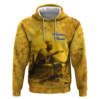 Mansa Musa Zip Hoodie Golden Legacy Theme Ancient Map Regal Portrait of Mali Emperor Timbuktu - Wonder Print Shop