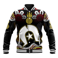 Torest Trait Islands Mix Aboriginal Pattern Baseball Jacket - Wonder Print Shop