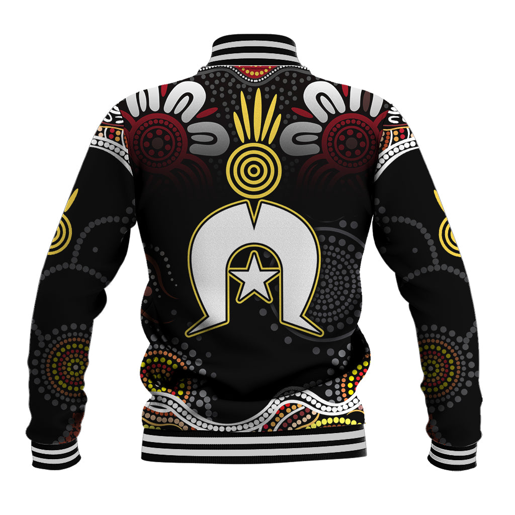 Torest Trait Islands Mix Aboriginal Pattern Baseball Jacket - Wonder Print Shop