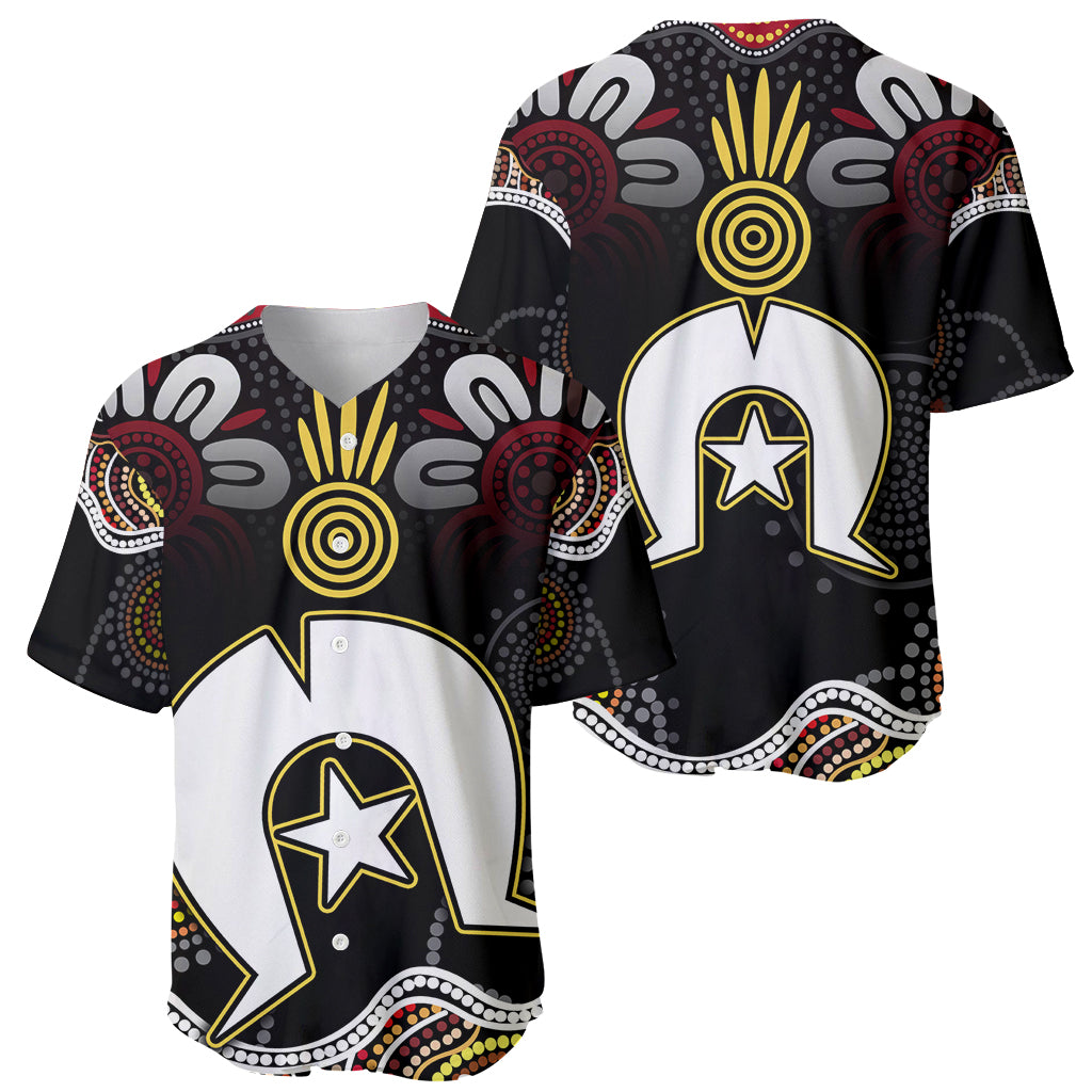 Torest Trait Islands Mix Aboriginal Pattern Baseball Jersey - Wonder Print Shop