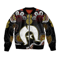 Torest Trait Islands Mix Aboriginal Pattern Bomber Jacket - Wonder Print Shop