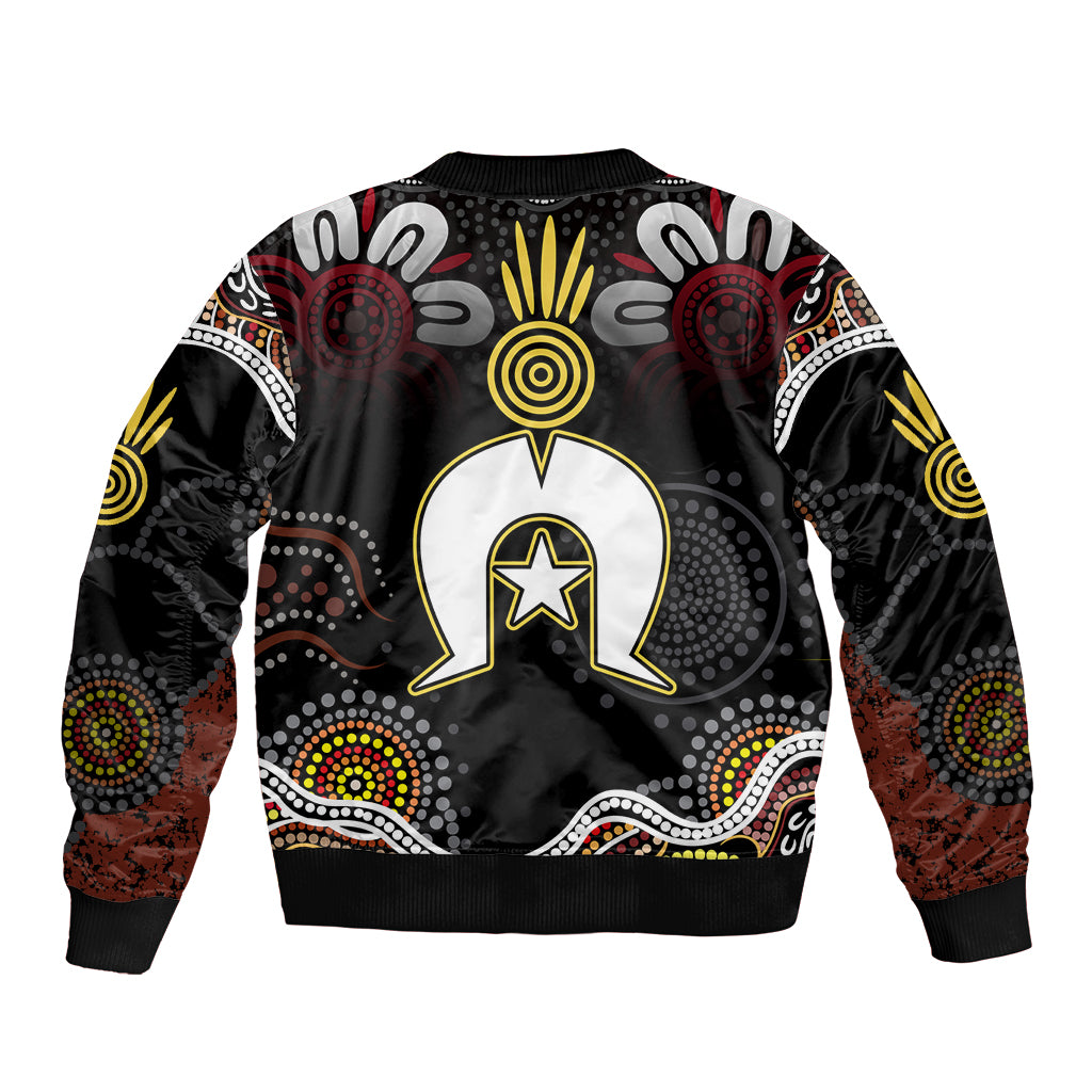 Torest Trait Islands Mix Aboriginal Pattern Bomber Jacket - Wonder Print Shop