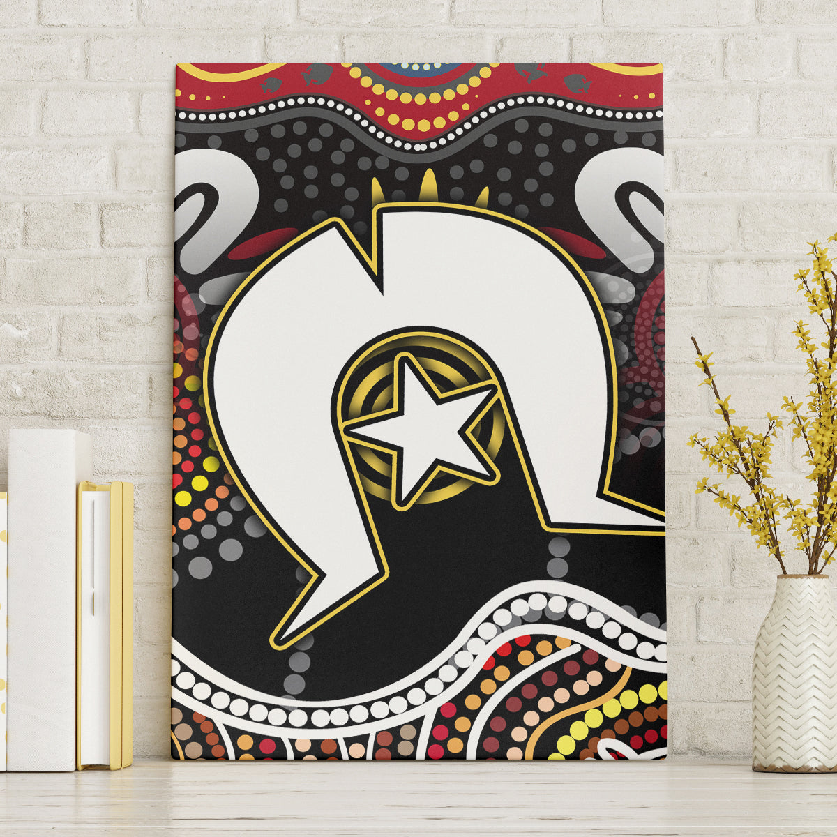 Torest Trait Islands Mix Aboriginal Pattern Canvas Wall Art - Wonder Print Shop