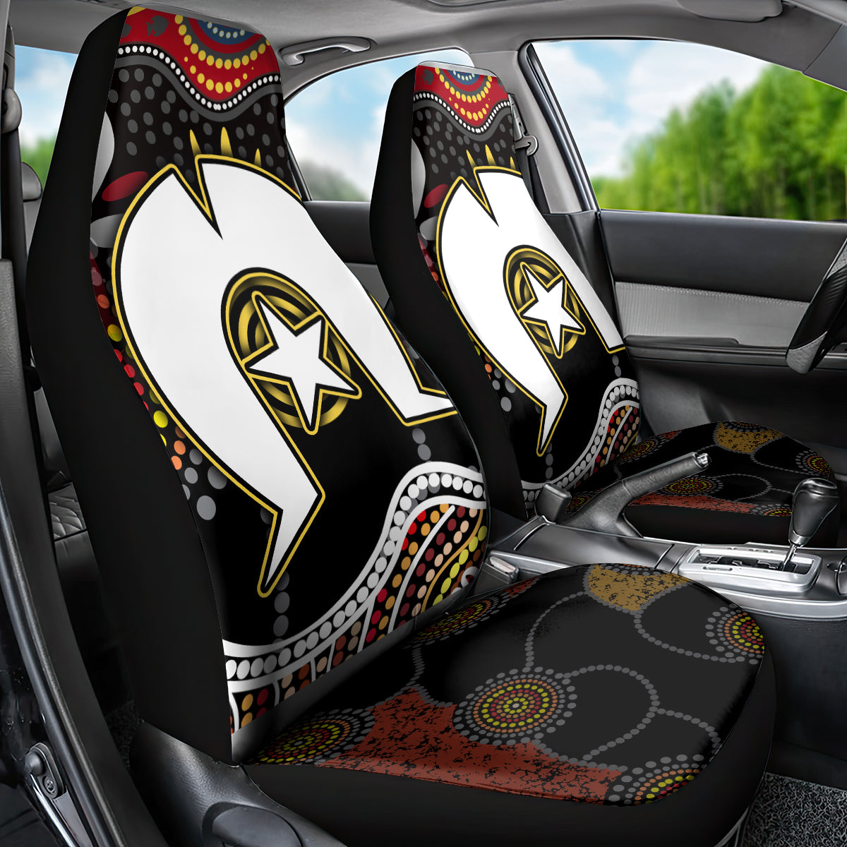 Torest Trait Islands Mix Aboriginal Pattern Car Seat Cover - Wonder Print Shop