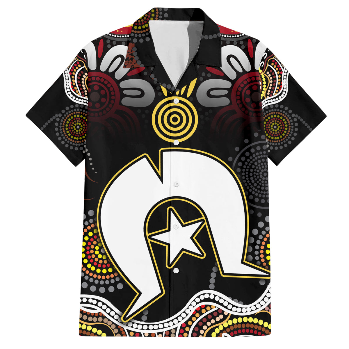 Torest Trait Islands Mix Aboriginal Pattern Hawaiian Shirt - Wonder Print Shop