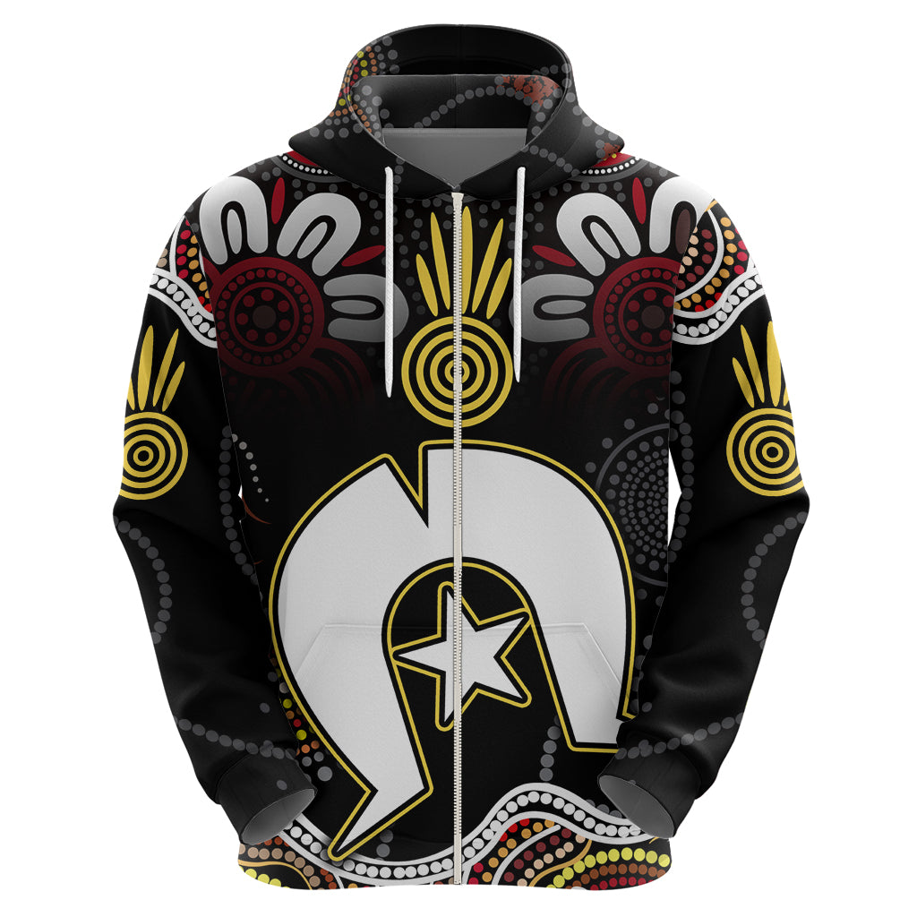 Torest Trait Islands Mix Aboriginal Pattern Hoodie - Wonder Print Shop