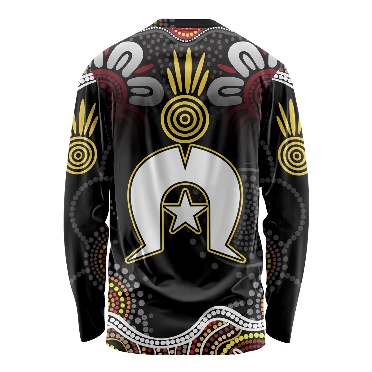 Torest Trait Islands Mix Aboriginal Pattern Long Sleeve Shirt - Wonder Print Shop