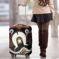 Torest Trait Islands Mix Aboriginal Pattern Luggage Cover - Wonder Print Shop