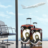 Torest Trait Islands Mix Aboriginal Pattern Luggage Cover - Wonder Print Shop