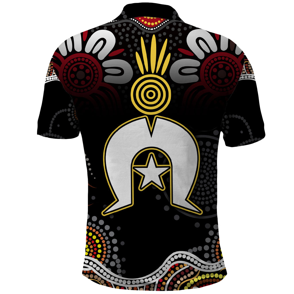 Torest Trait Islands Mix Aboriginal Pattern Polo Shirt - Wonder Print Shop