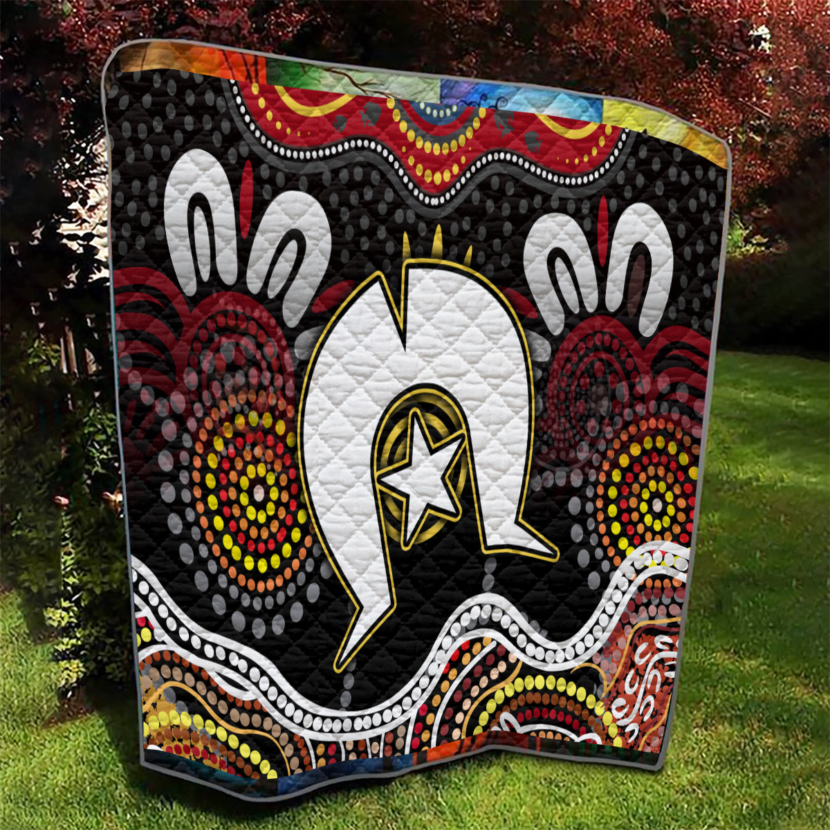 Torest Trait Islands Mix Aboriginal Pattern Quilt - Wonder Print Shop