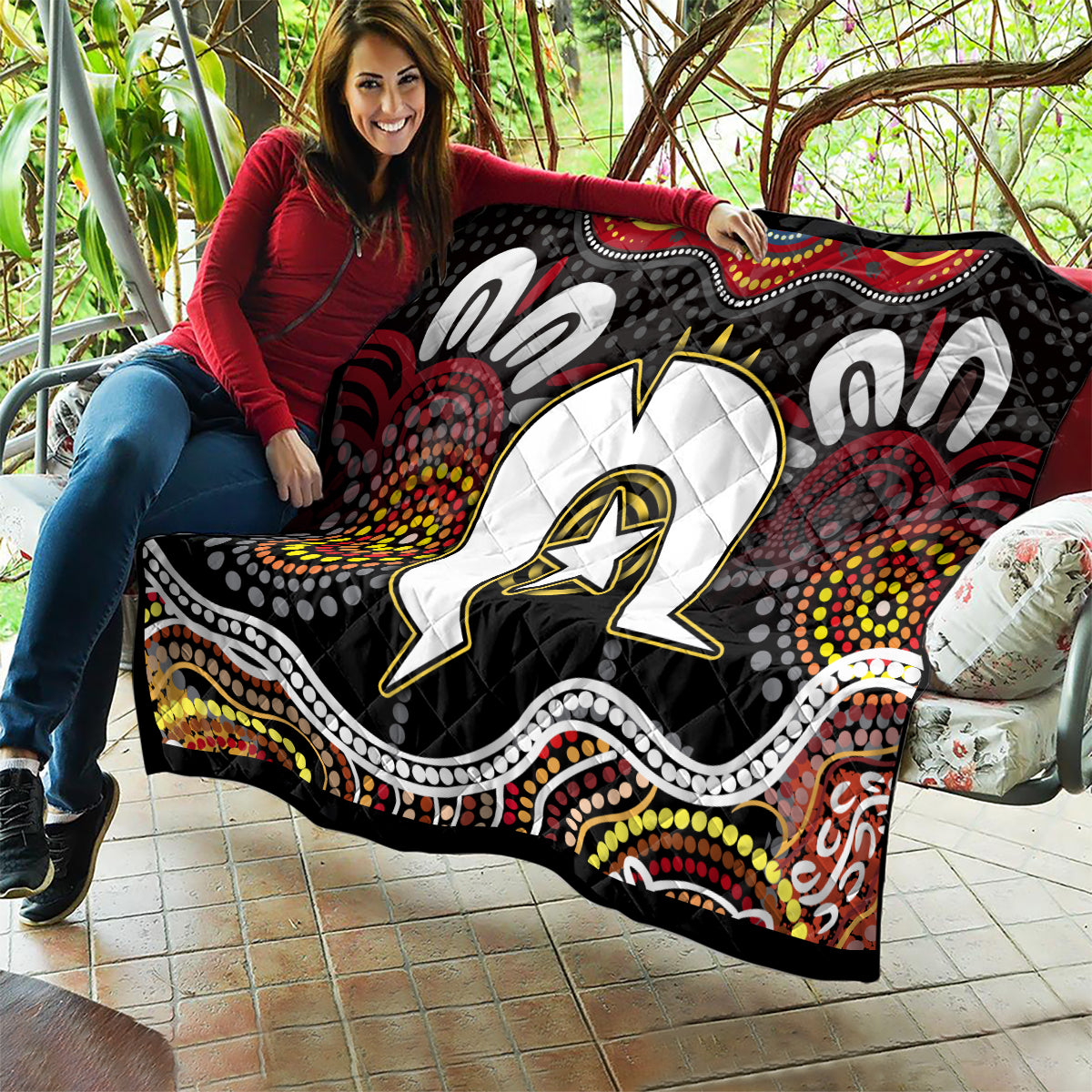 Torest Trait Islands Mix Aboriginal Pattern Quilt - Wonder Print Shop