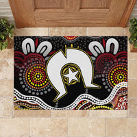 Torest Trait Islands Mix Aboriginal Pattern Rubber Doormat - Wonder Print Shop
