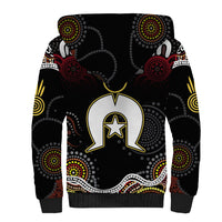 Torest Trait Islands Mix Aboriginal Pattern Sherpa Hoodie - Wonder Print Shop